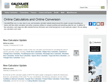Tablet Screenshot of calculatewhat.com